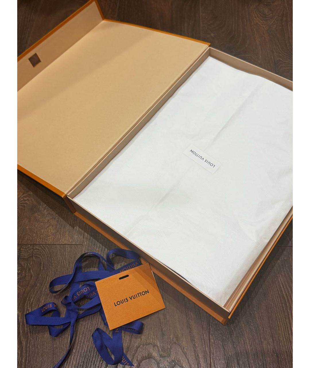 LOUIS VUITTON Бежевый шерстяной платок, фото 5