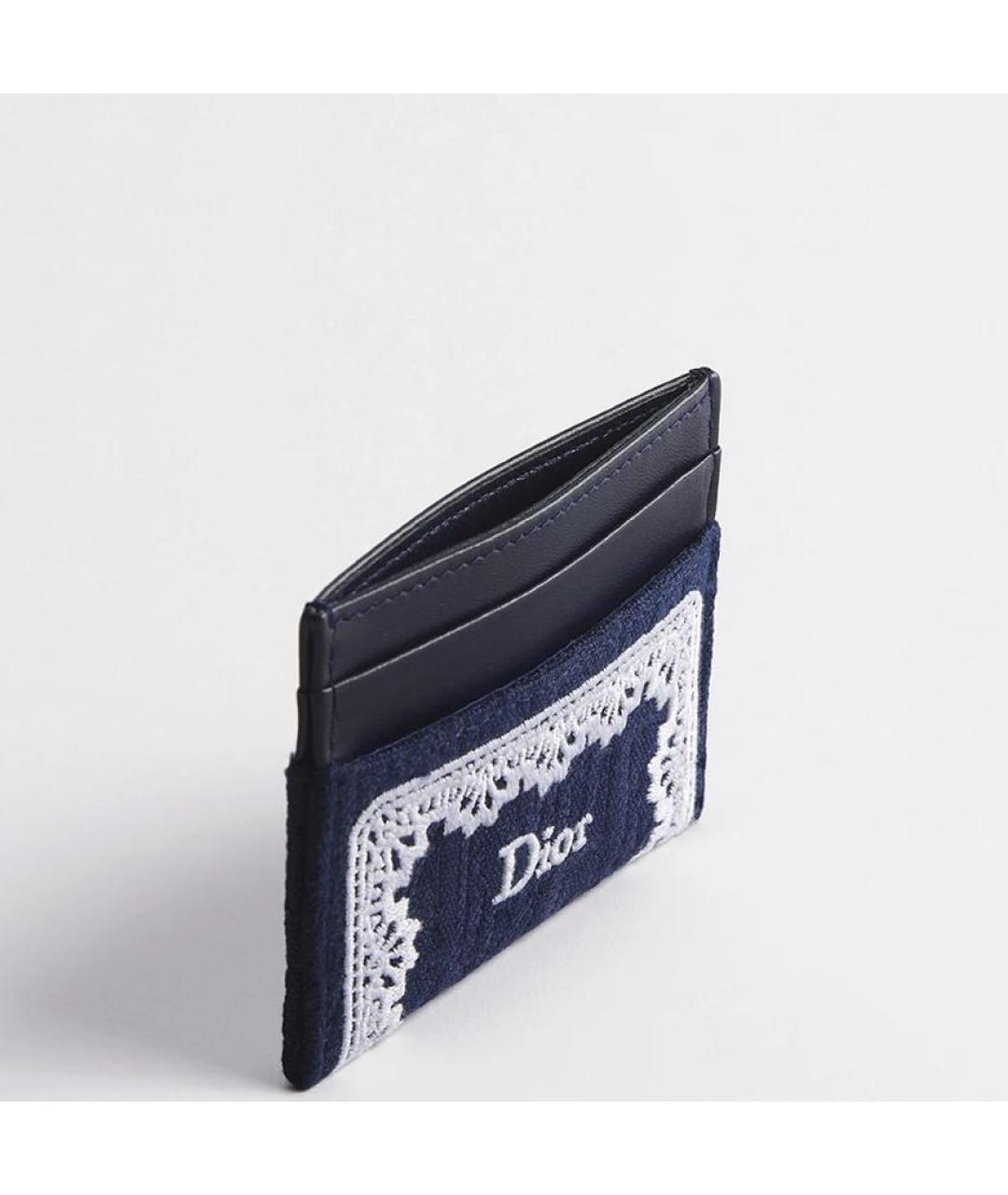 CHRISTIAN DIOR Синий кардхолдер, фото 3