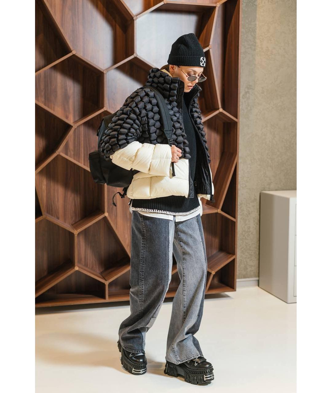 RAXXY Черный полиамидовый пуховик, фото 4