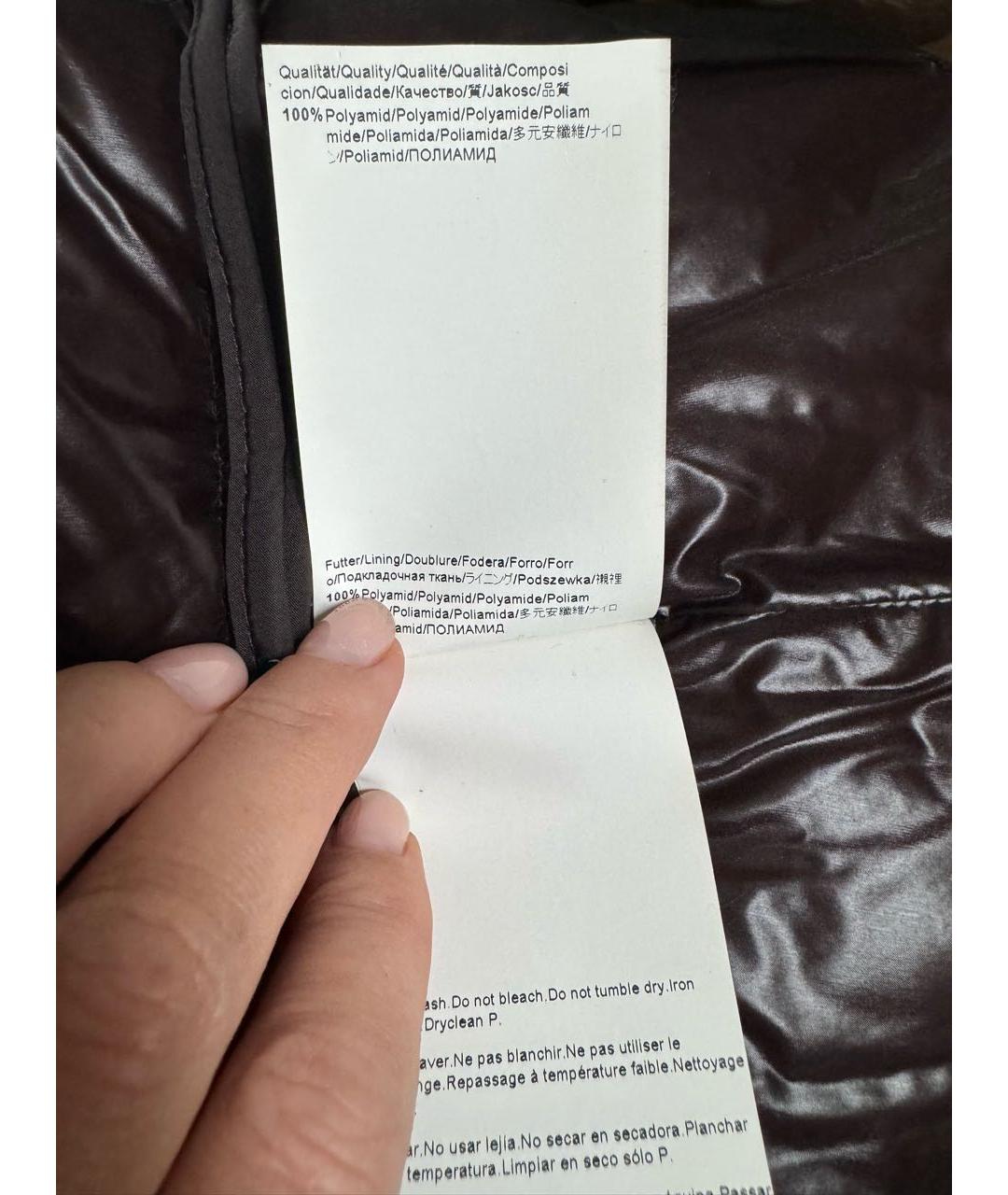 HUGO BOSS Бордовый полиамидовый пуховик, фото 8