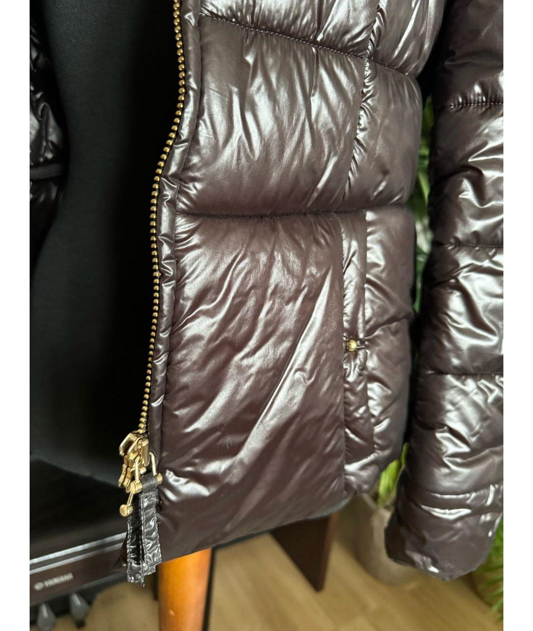 HUGO BOSS Бордовый полиамидовый пуховик, фото 4