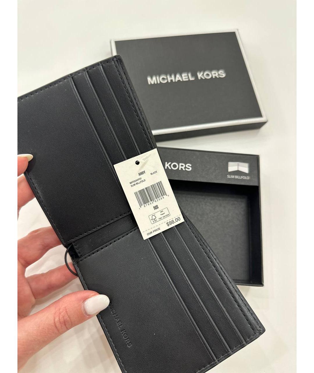 MICHAEL KORS Черный кошелек, фото 3