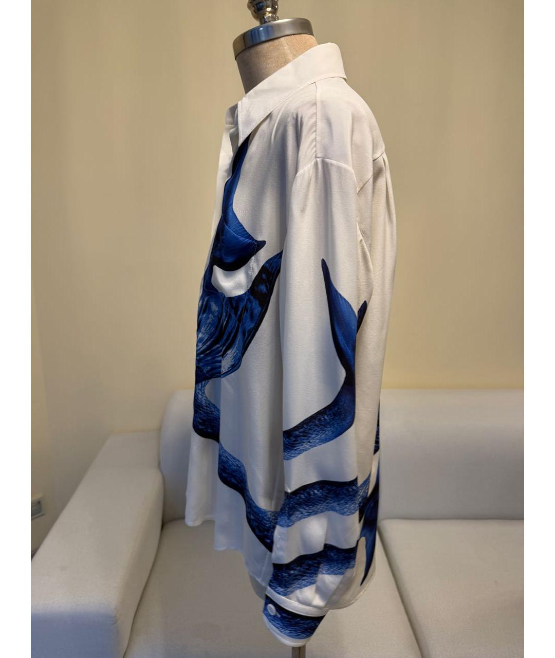 BURBERRY Белая шелковая блузы, фото 6