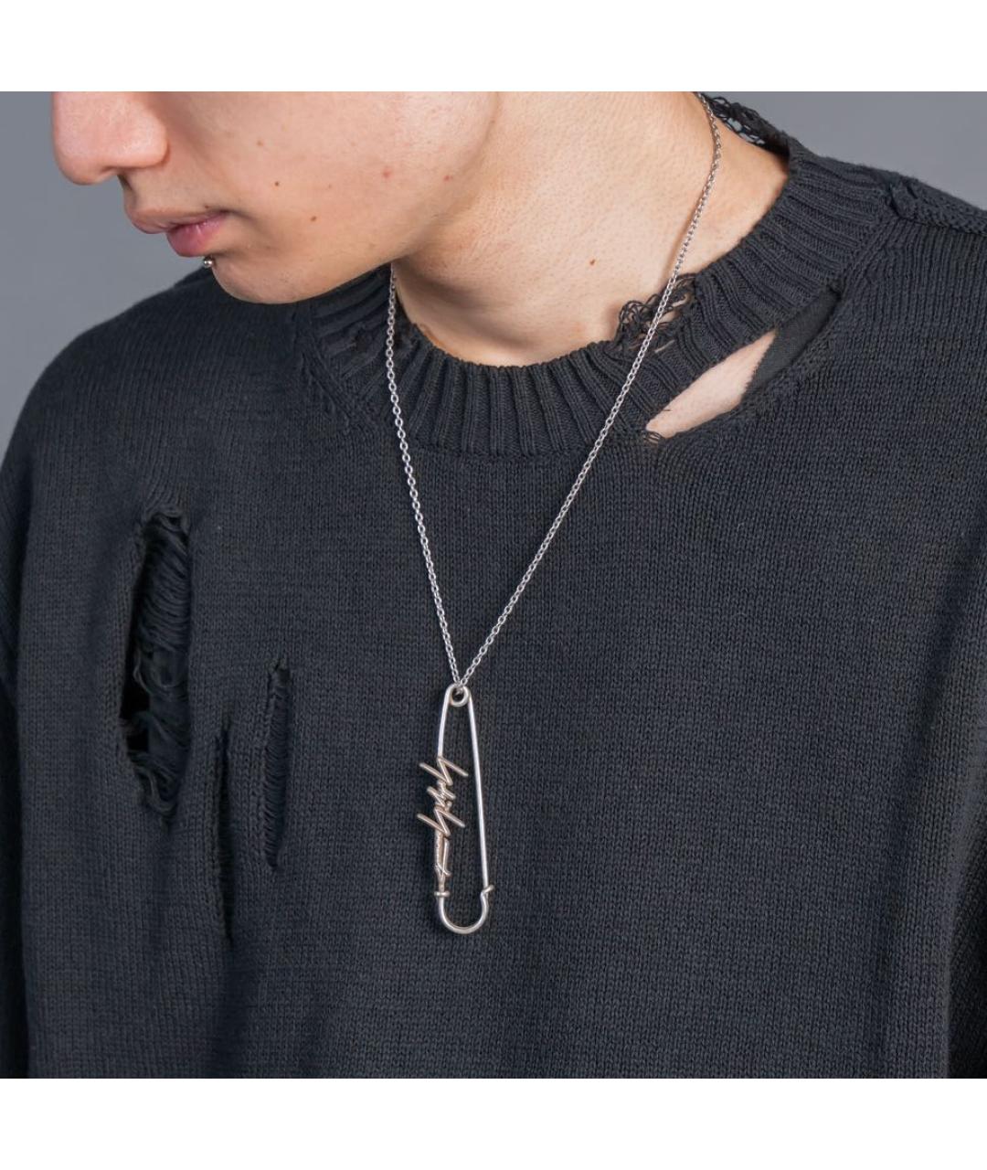 YOHJI YAMAMOTO Серебряная с серебряным покрытием цепочка/подвеска, фото 3