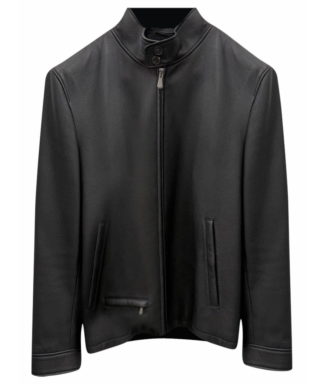 BOTTEGA VENETA Черная кожаная куртка, фото 1