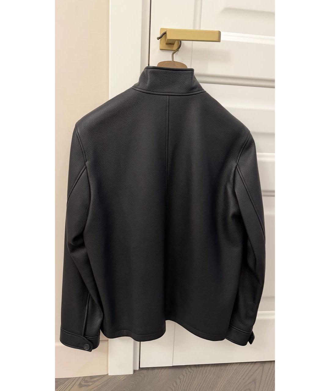 BOTTEGA VENETA Черная кожаная куртка, фото 2