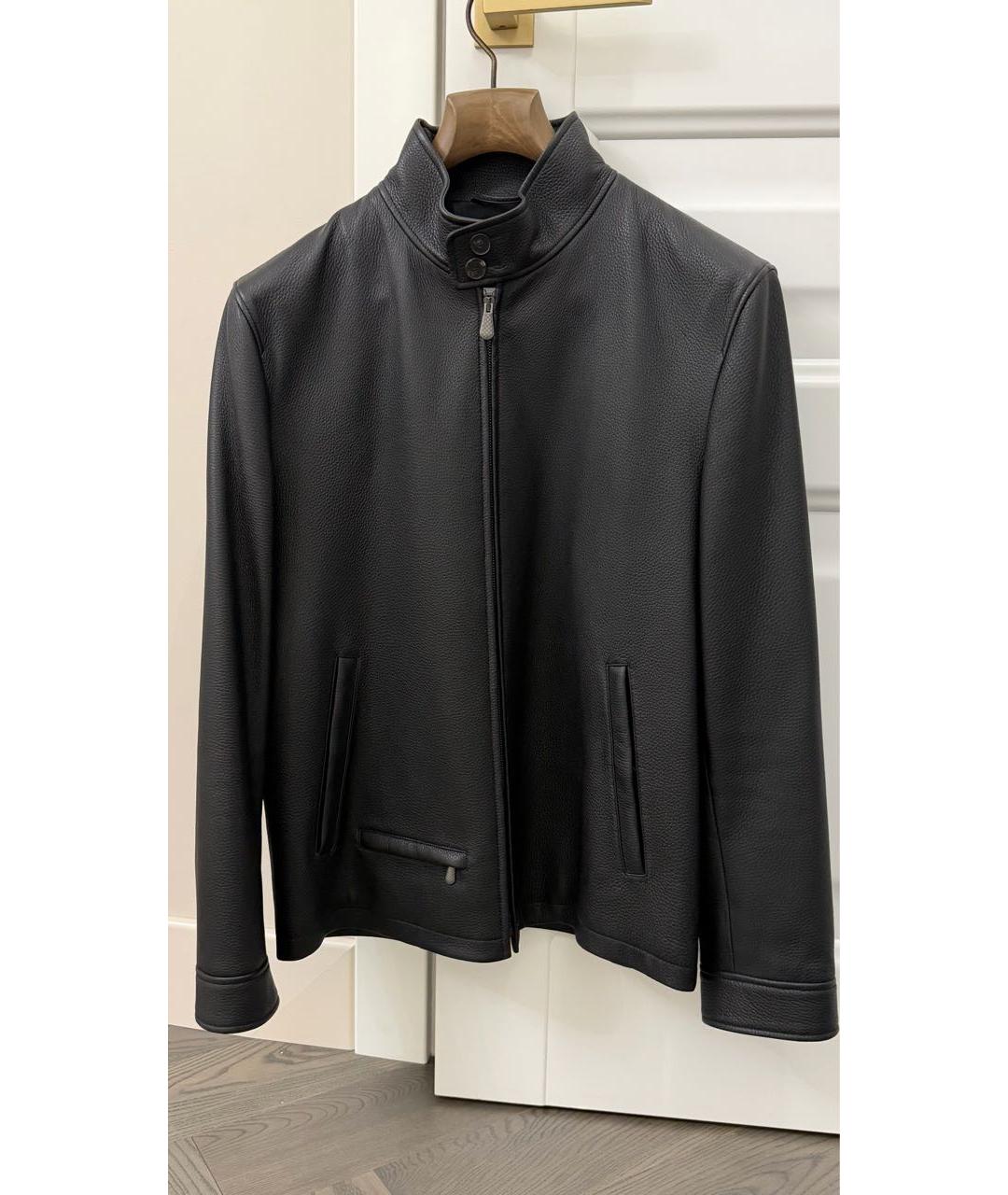 BOTTEGA VENETA Черная кожаная куртка, фото 5