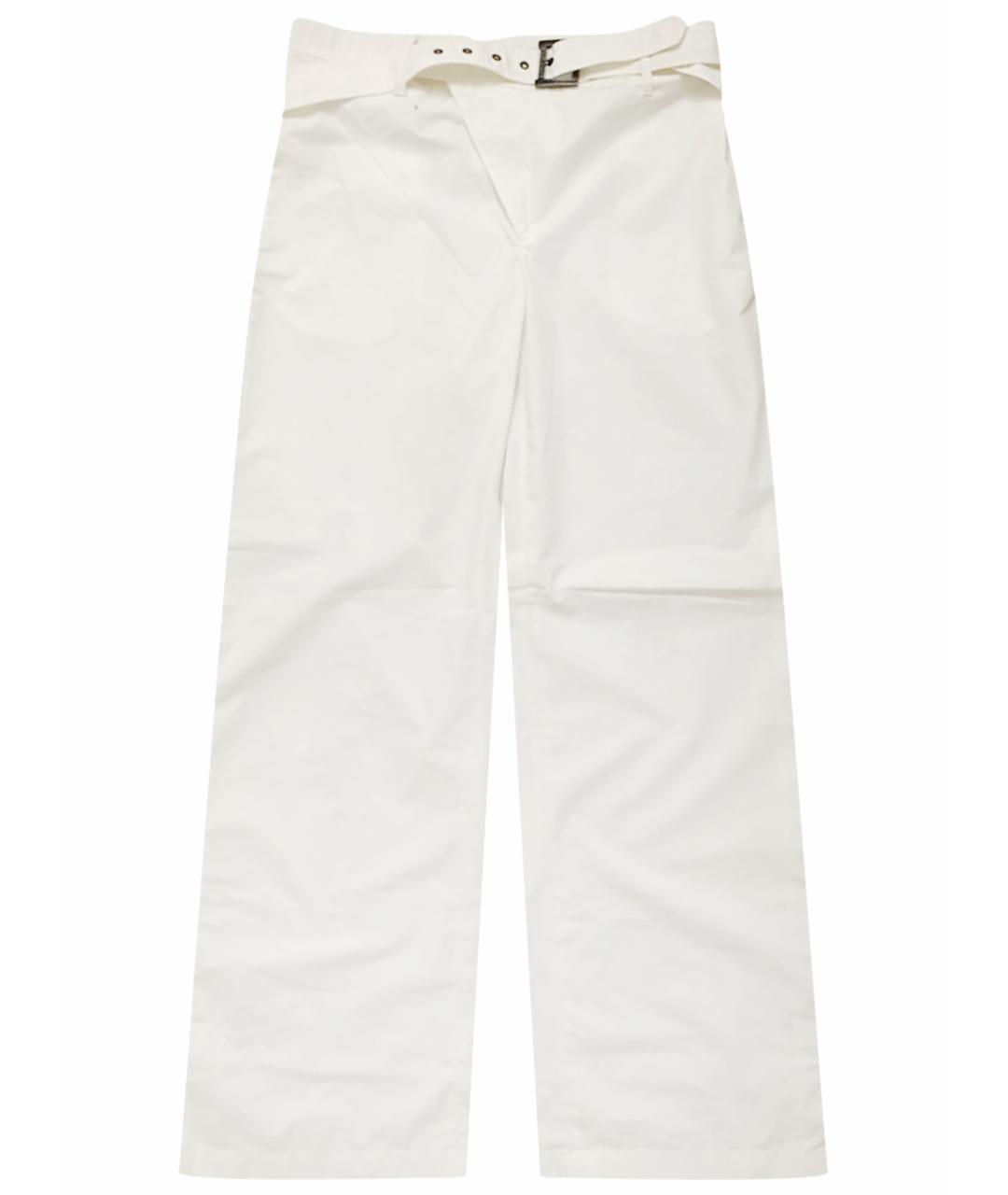 VALENTINO Белые хлопковые повседневные брюки, фото 1