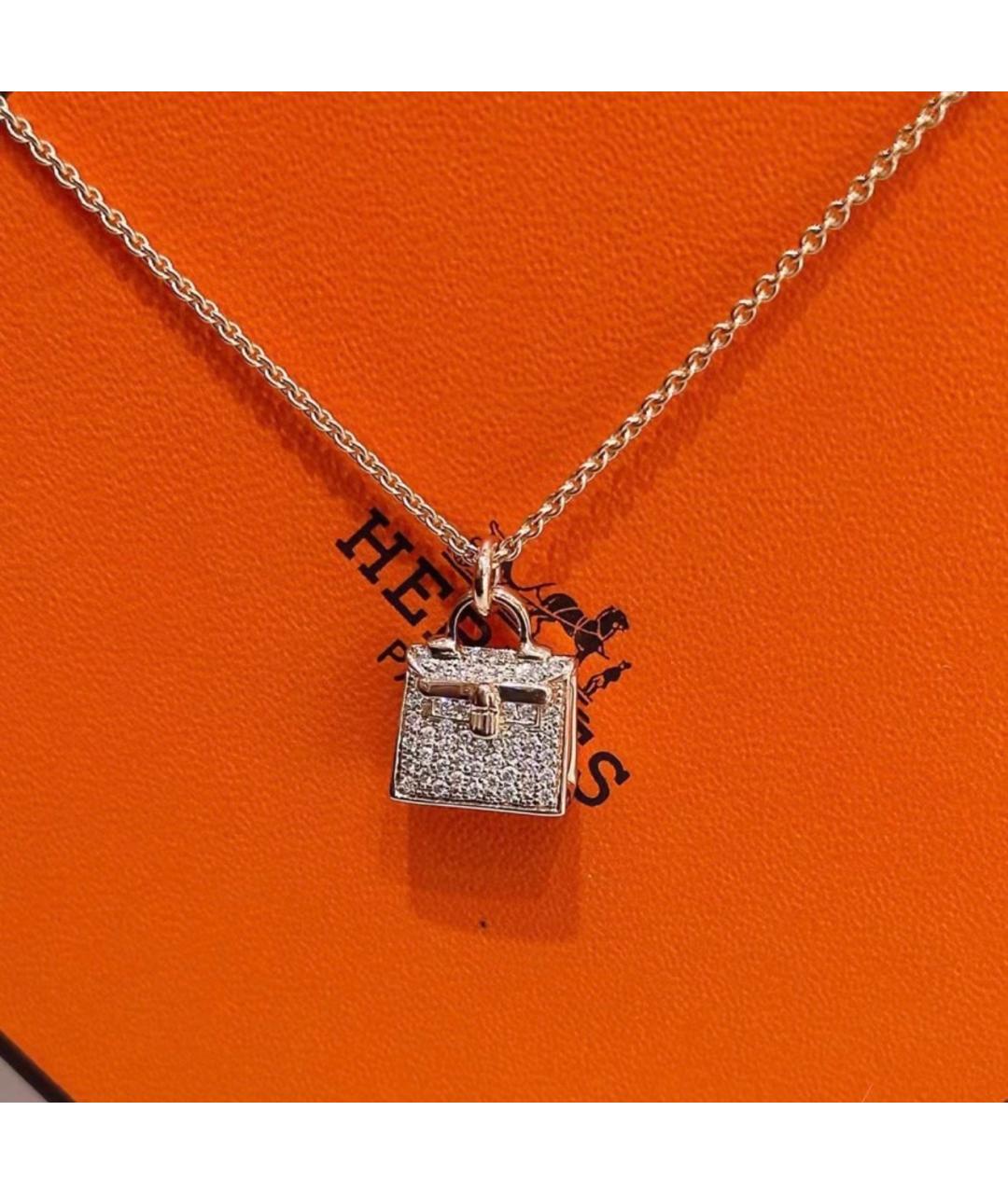 HERMES Золотое колье из розового золота, фото 4