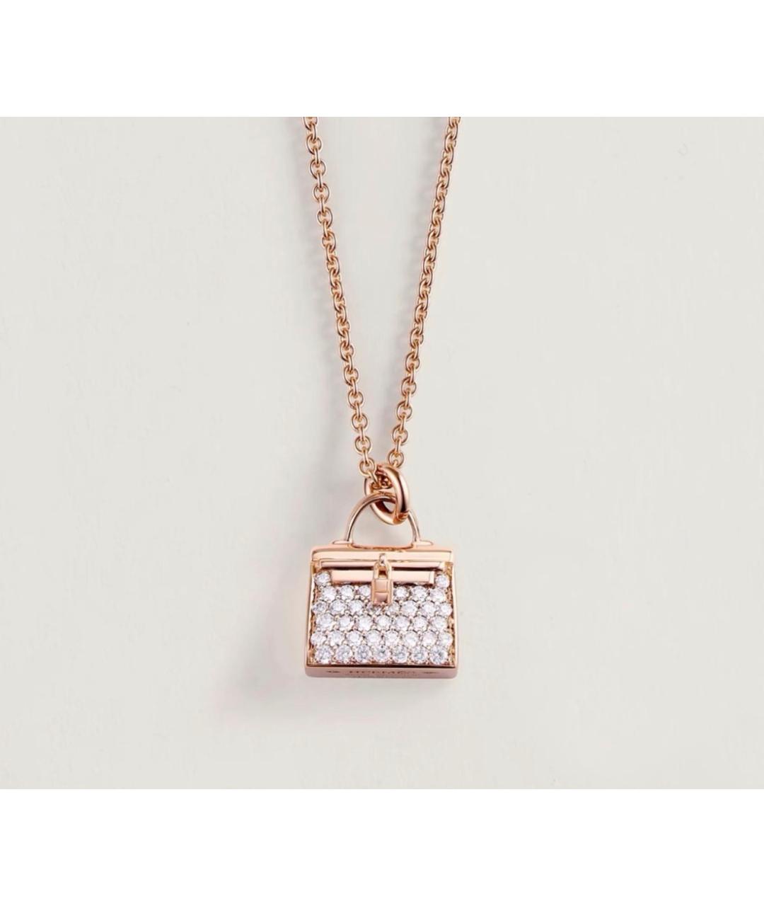 HERMES Золотое колье из розового золота, фото 5