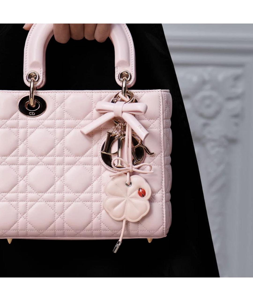 CHRISTIAN DIOR Розовый брелок, фото 2