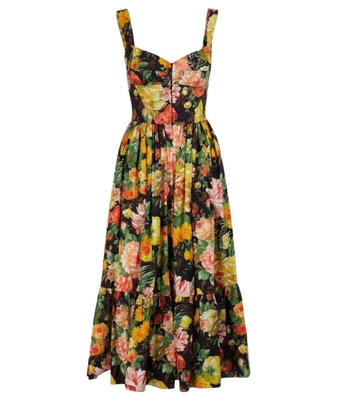 DOLCE&GABBANA Мульти хлопковый сарафан, фото 1