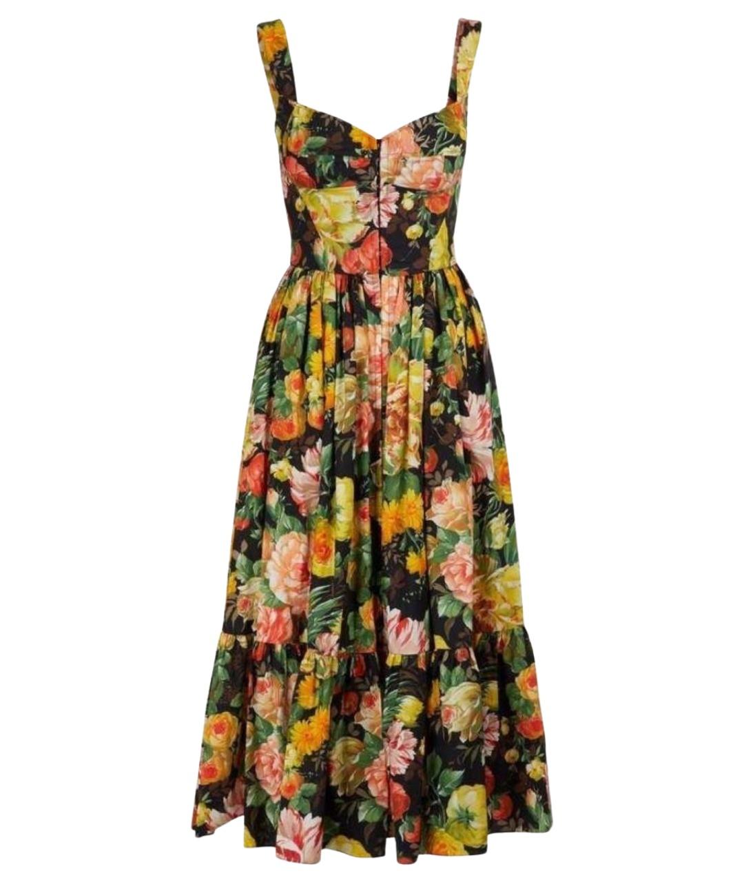 DOLCE&GABBANA Мульти хлопковый сарафан, фото 5