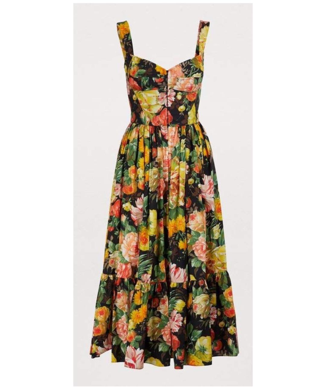 DOLCE&GABBANA Мульти хлопковый сарафан, фото 4