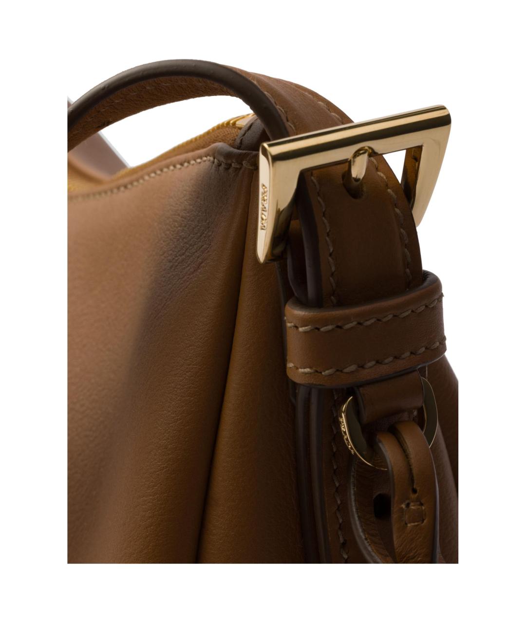 PRADA Коричневая замшевая сумка через плечо, фото 5