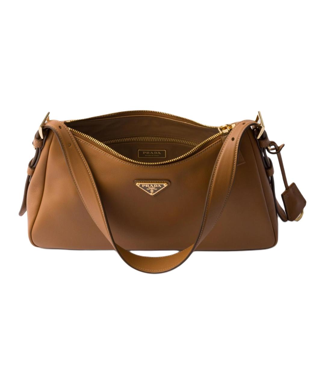 PRADA Коричневая замшевая сумка через плечо, фото 4