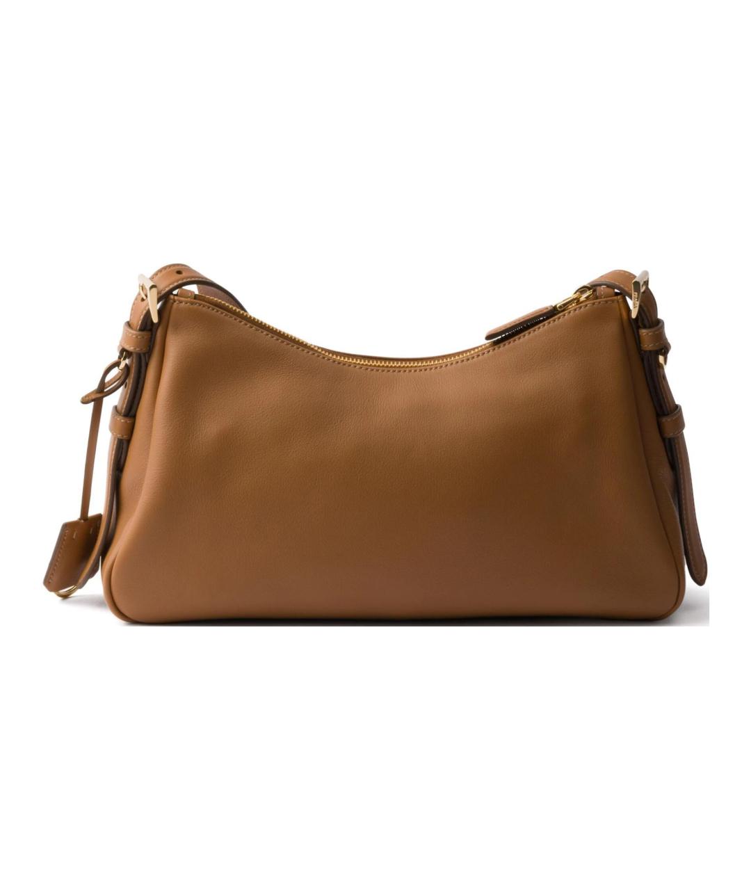 PRADA Коричневая замшевая сумка через плечо, фото 3