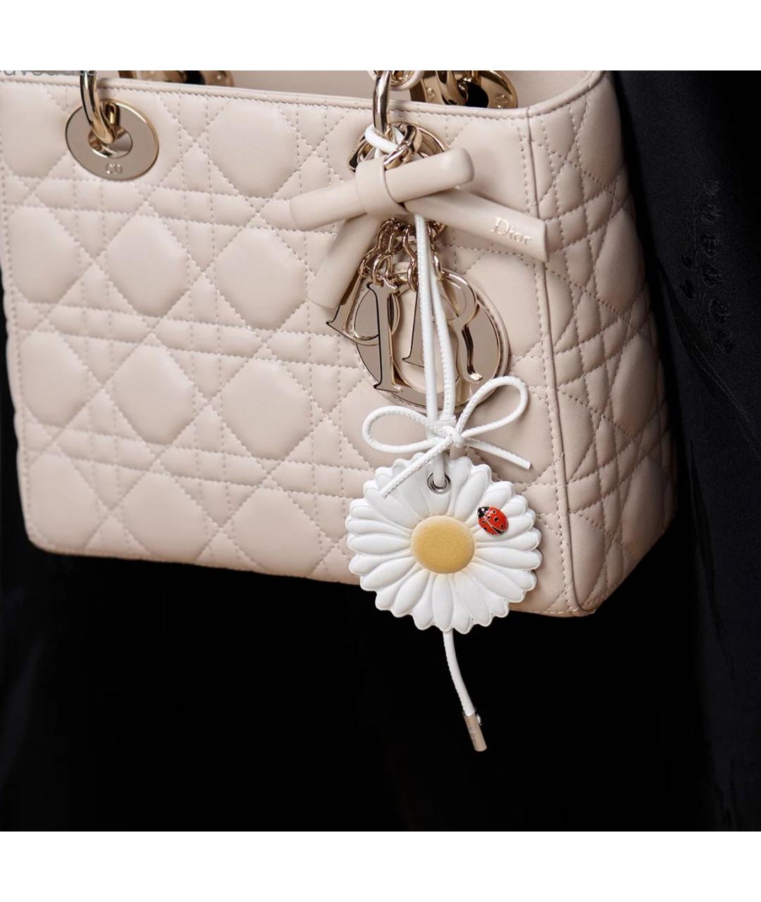 CHRISTIAN DIOR Белый брелок, фото 2