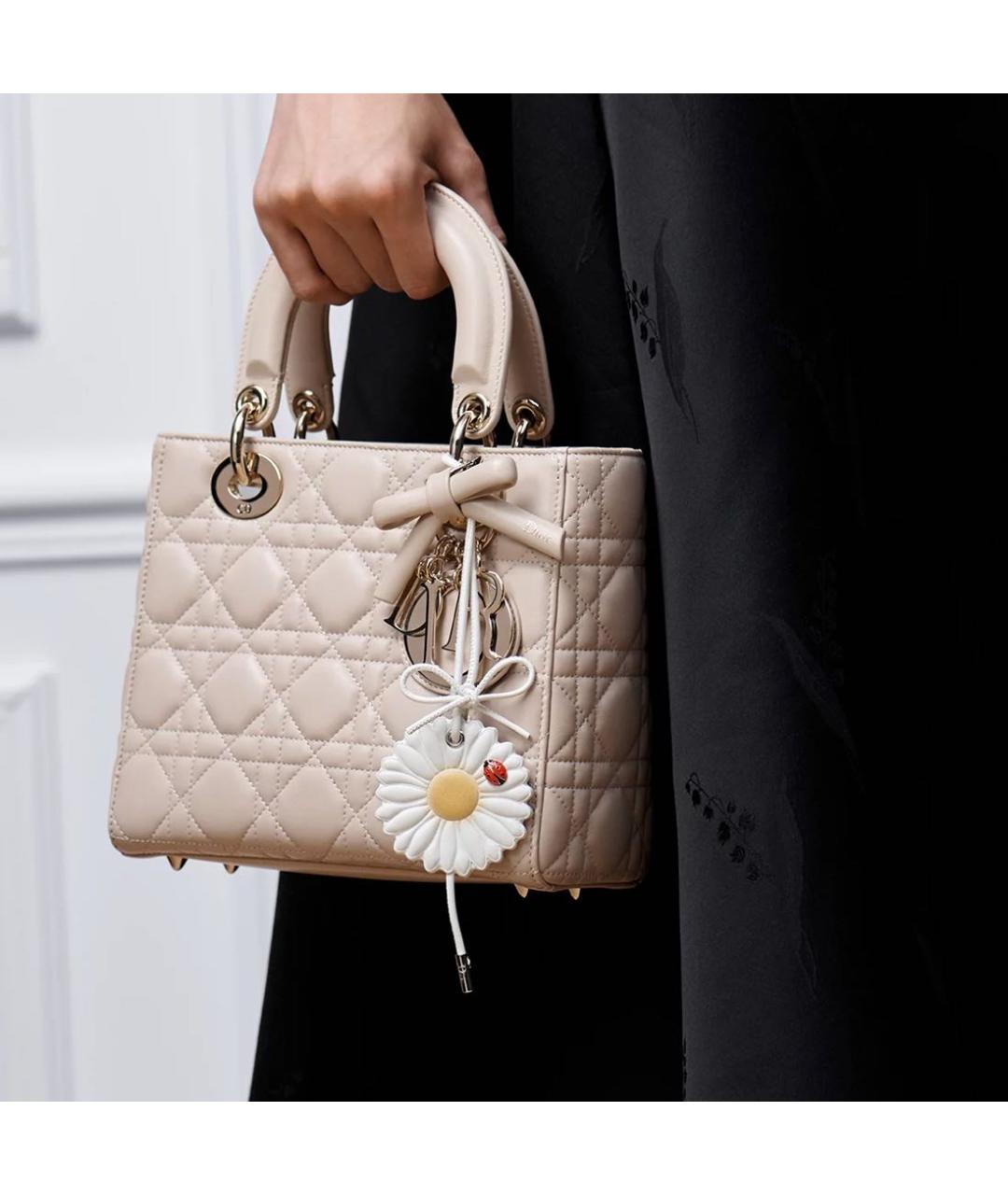 CHRISTIAN DIOR Белый брелок, фото 3