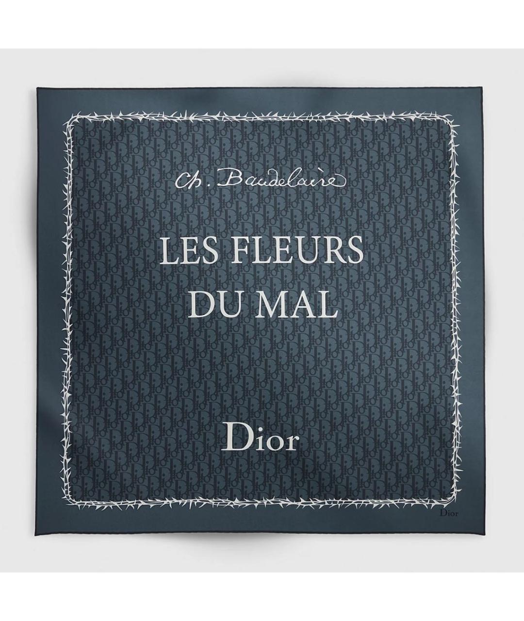 CHRISTIAN DIOR Синий платок, фото 3