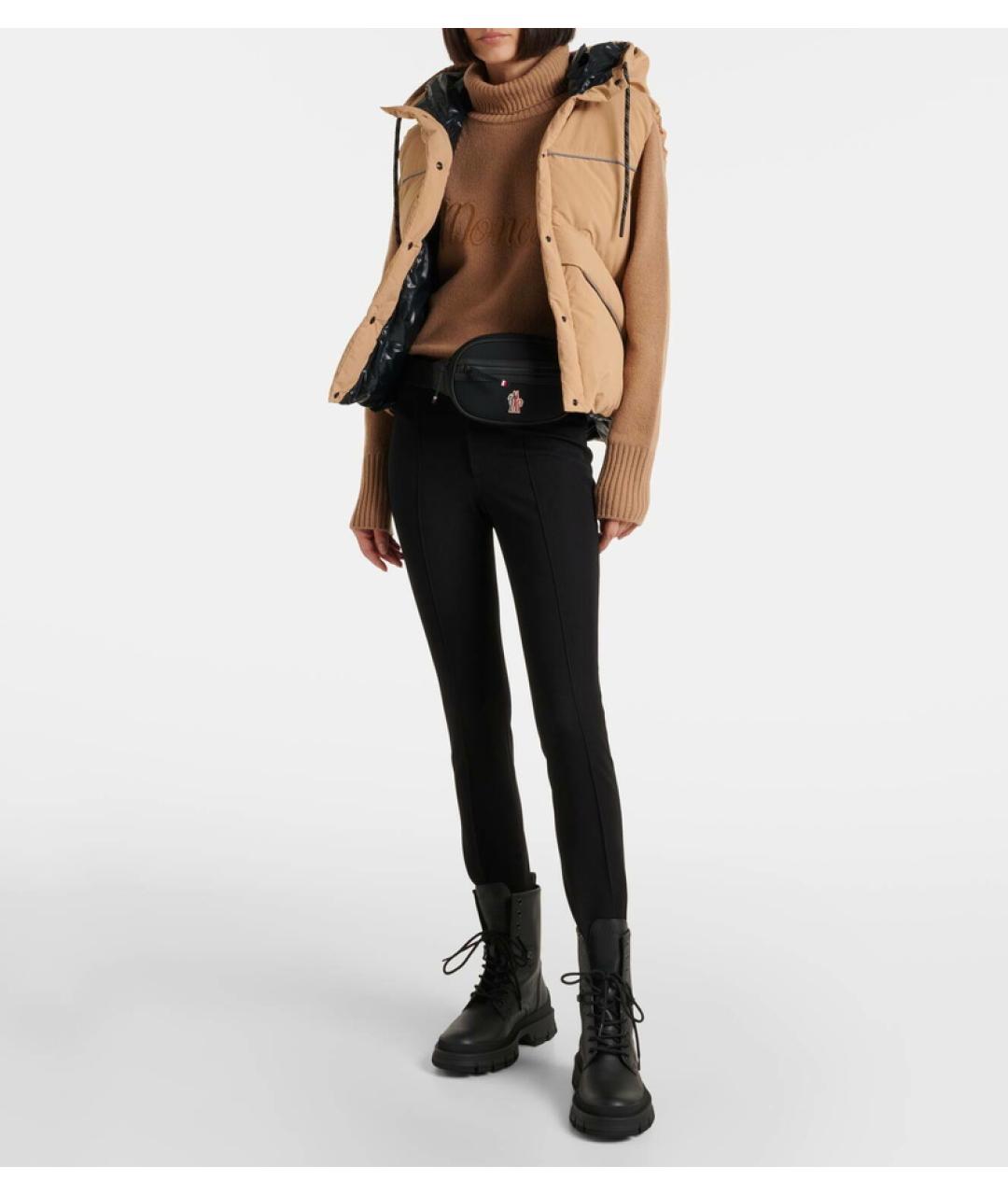 MONCLER GRENOBLE Бежевый полиэстеровый жилет, фото 6