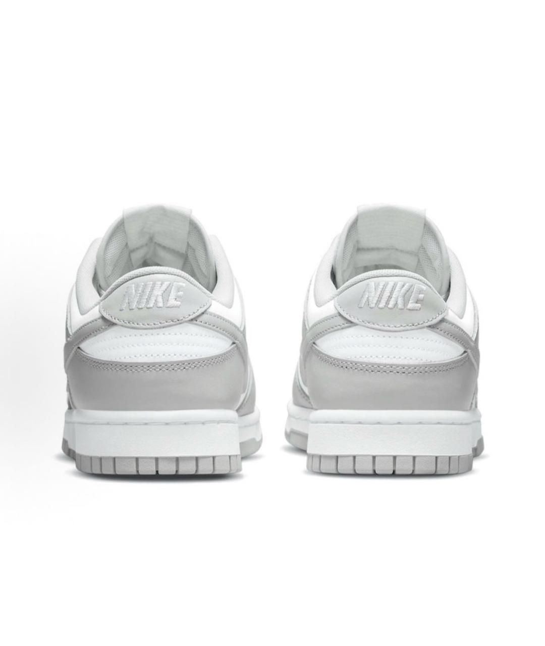 NIKE Серые кожаные низкие кроссовки / кеды, фото 5