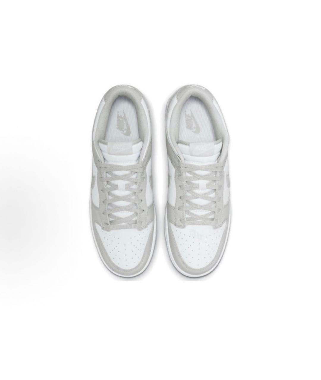 NIKE Серые кожаные низкие кроссовки / кеды, фото 4