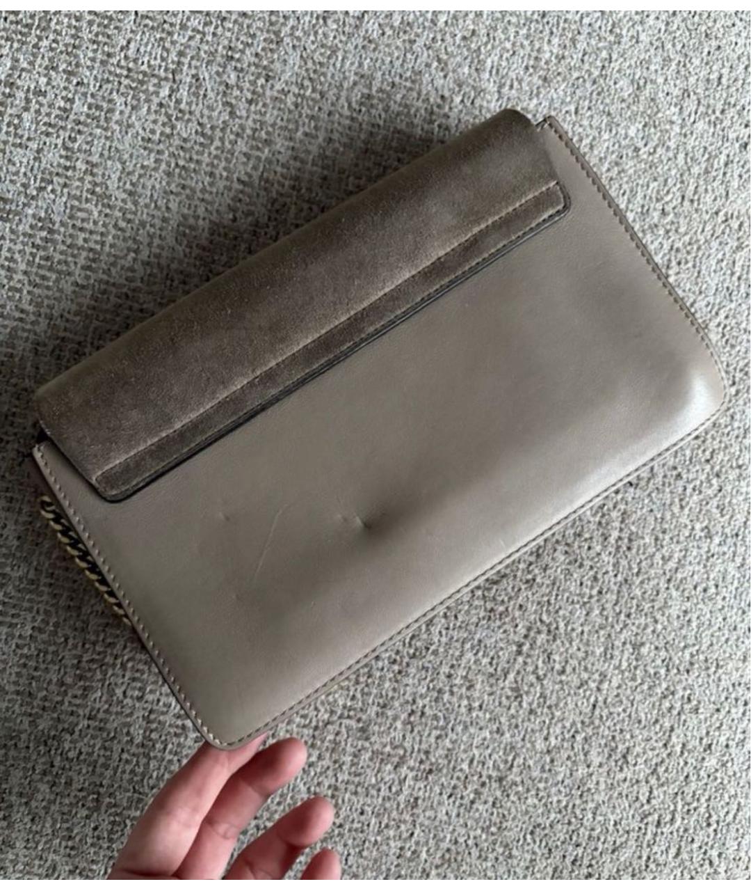 CHLOE Бежевая кожаная сумка через плечо, фото 3