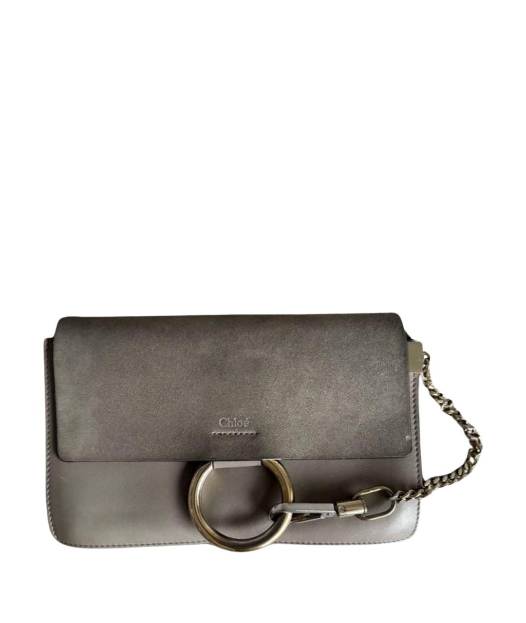 CHLOE Бежевая кожаная сумка через плечо, фото 1