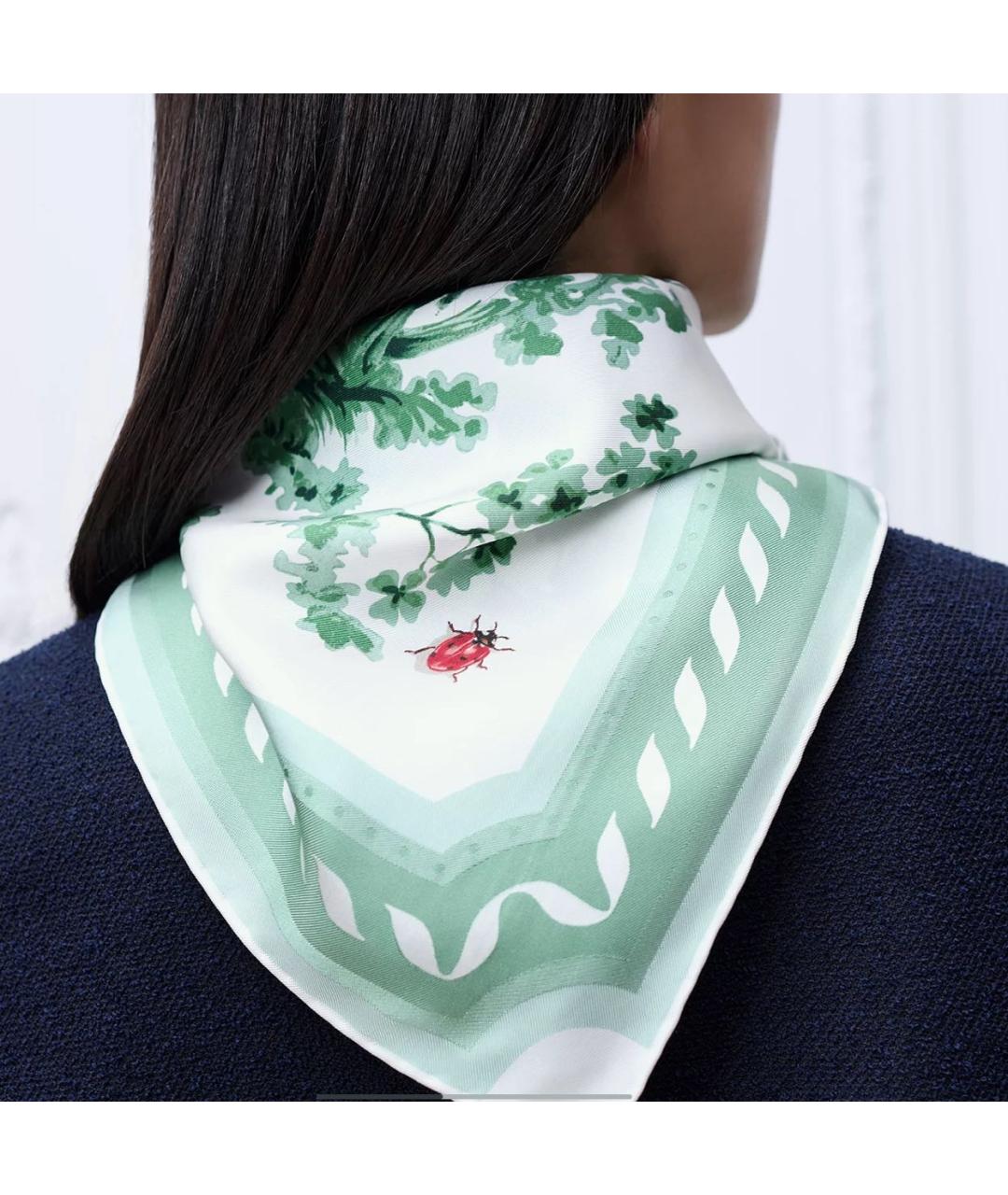 CHRISTIAN DIOR Зеленый платок, фото 3