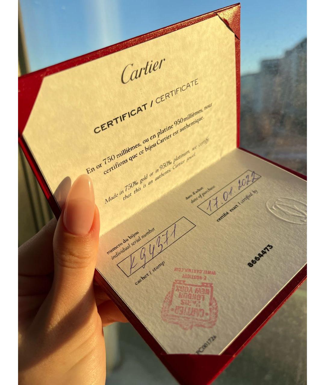 CARTIER Серебряное кольцо из белого золота, фото 2