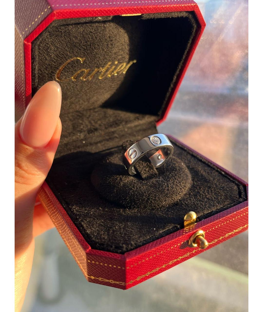 CARTIER Серебряное кольцо из белого золота, фото 3