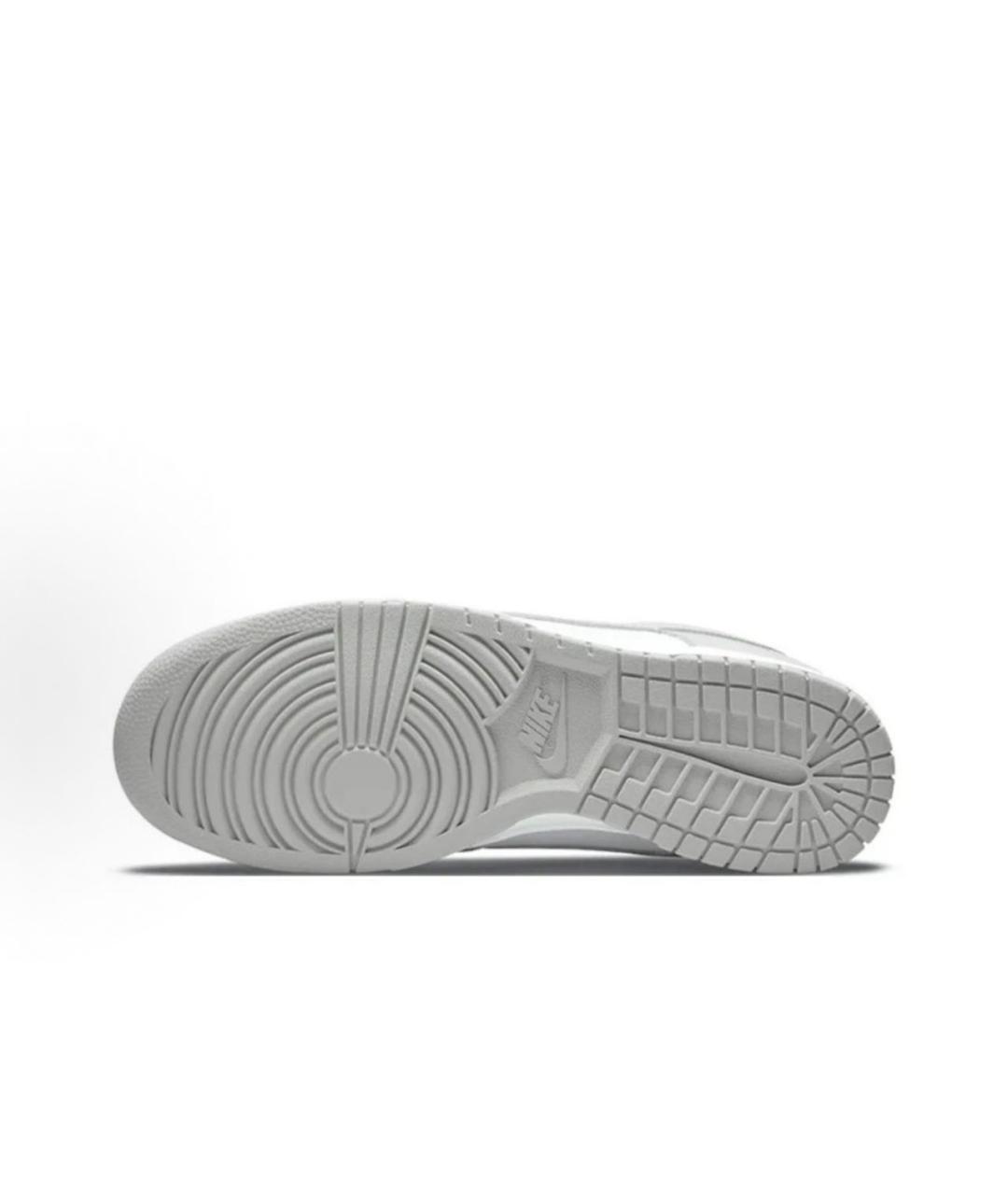 NIKE Серые кожаные низкие кроссовки / кеды, фото 6