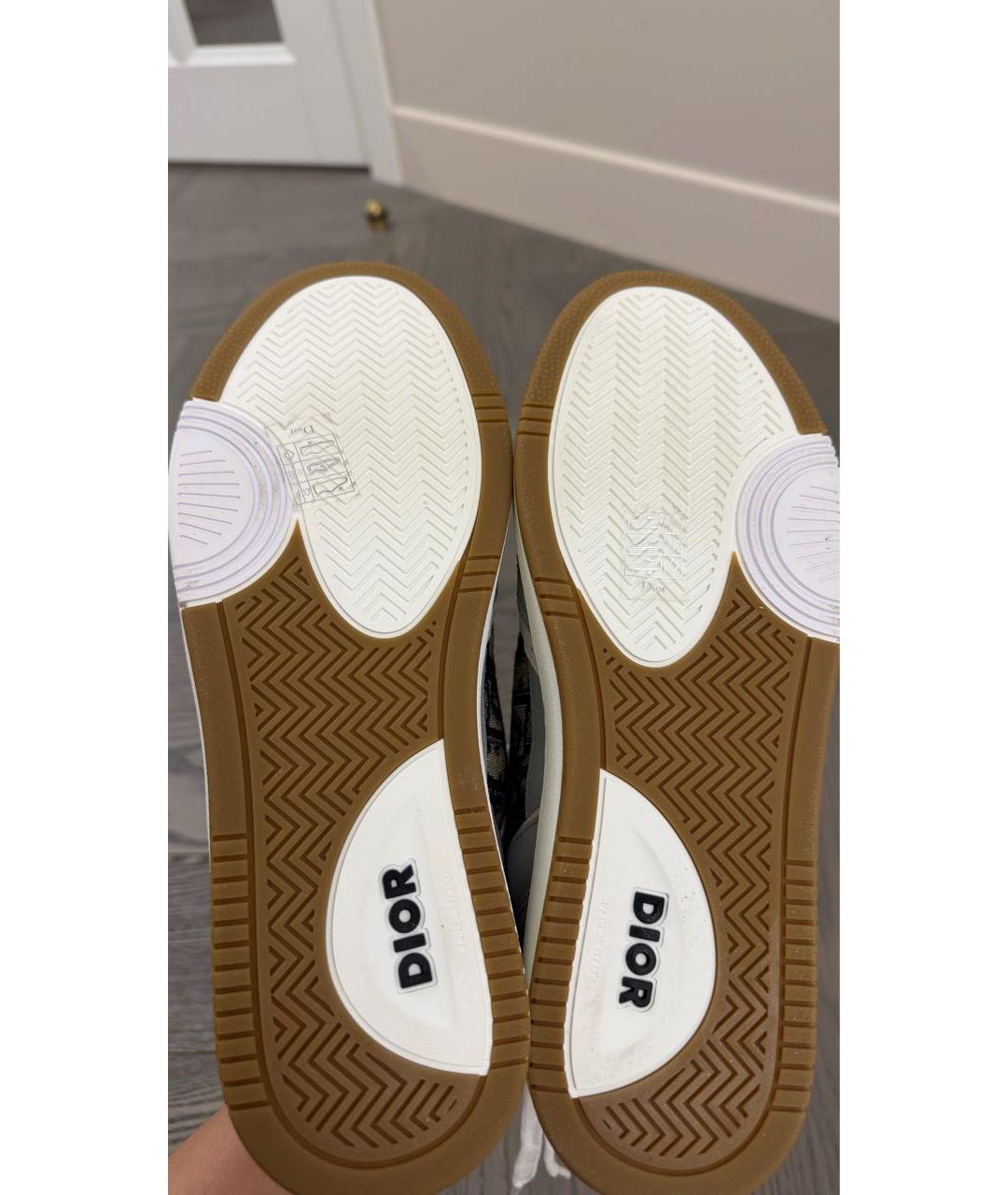 CHRISTIAN DIOR Белые кожаные низкие кроссовки / кеды, фото 6