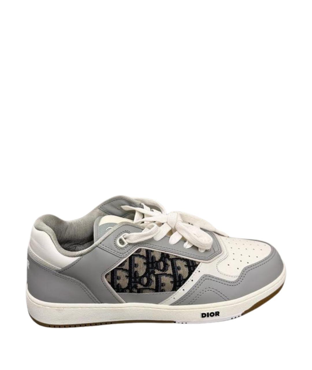 CHRISTIAN DIOR Белые кожаные низкие кроссовки / кеды, фото 1
