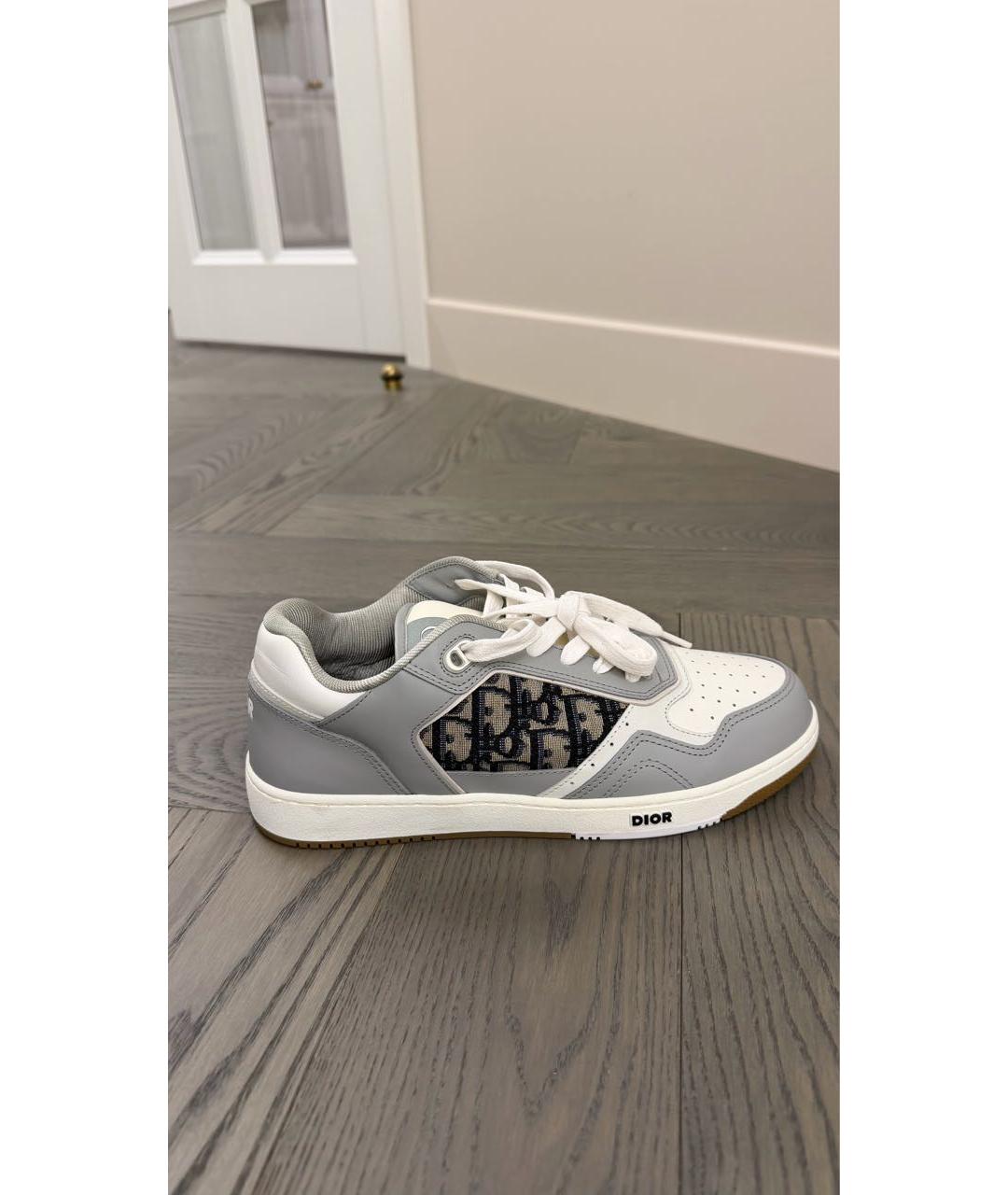 CHRISTIAN DIOR Белые кожаные низкие кроссовки / кеды, фото 7
