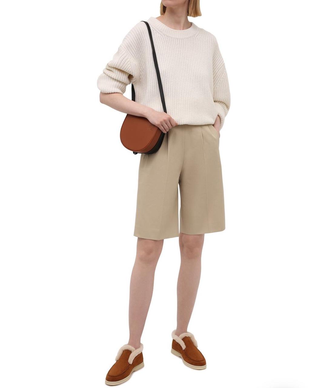 LORO PIANA Коричневые замшевые ботинки, фото 5