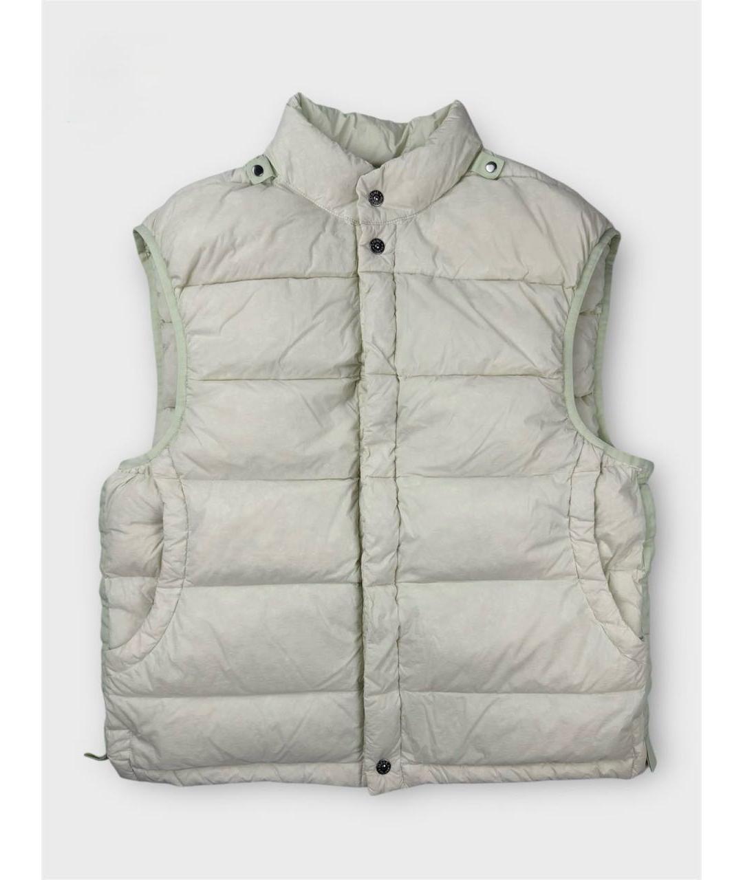 STONE ISLAND Серый полиэстеровый жилет, фото 5