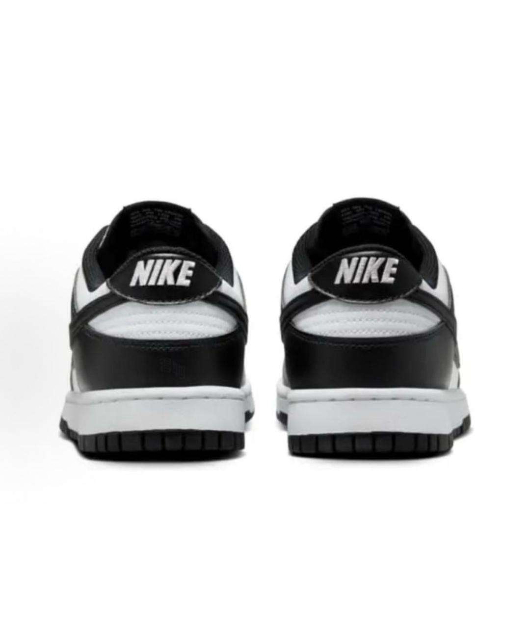 NIKE Черные кожаные низкие кроссовки / кеды, фото 5