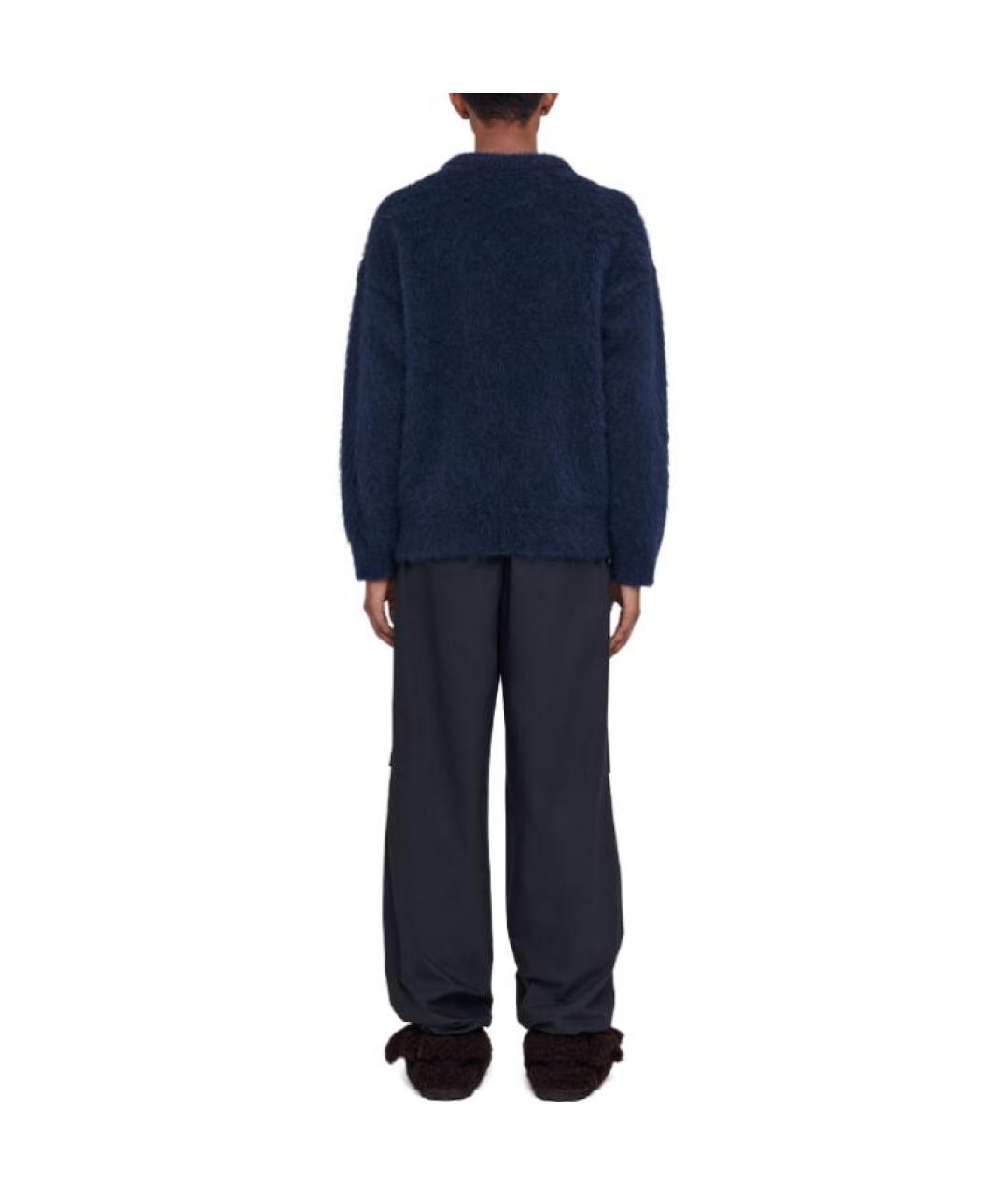 JIL SANDER Синий шерстяной джемпер / свитер, фото 3