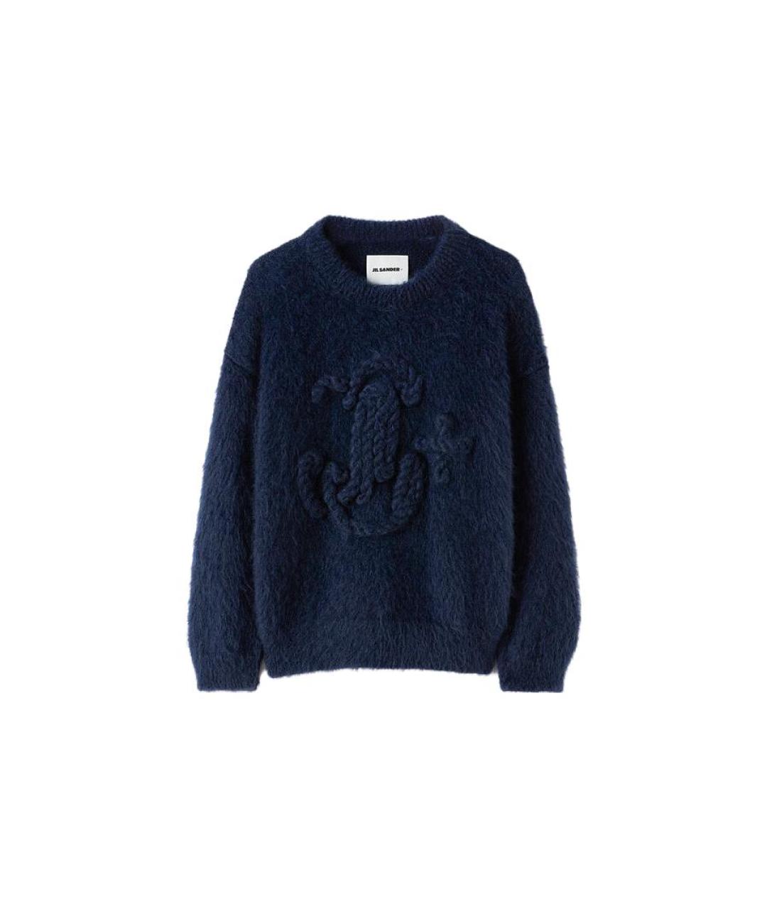 JIL SANDER Синий шерстяной джемпер / свитер, фото 6