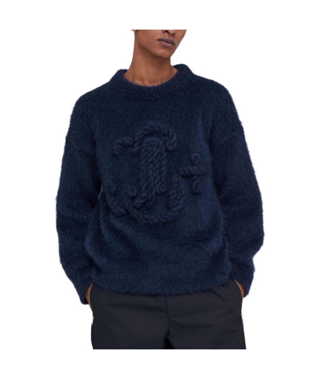 JIL SANDER Синий шерстяной джемпер / свитер, фото 5