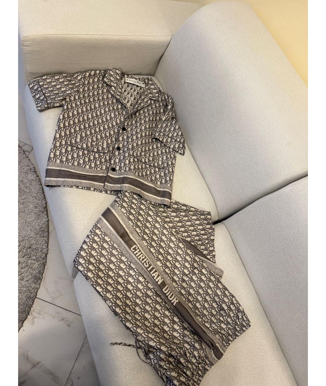 CHRISTIAN DIOR Шелковый костюм с брюками, фото 7