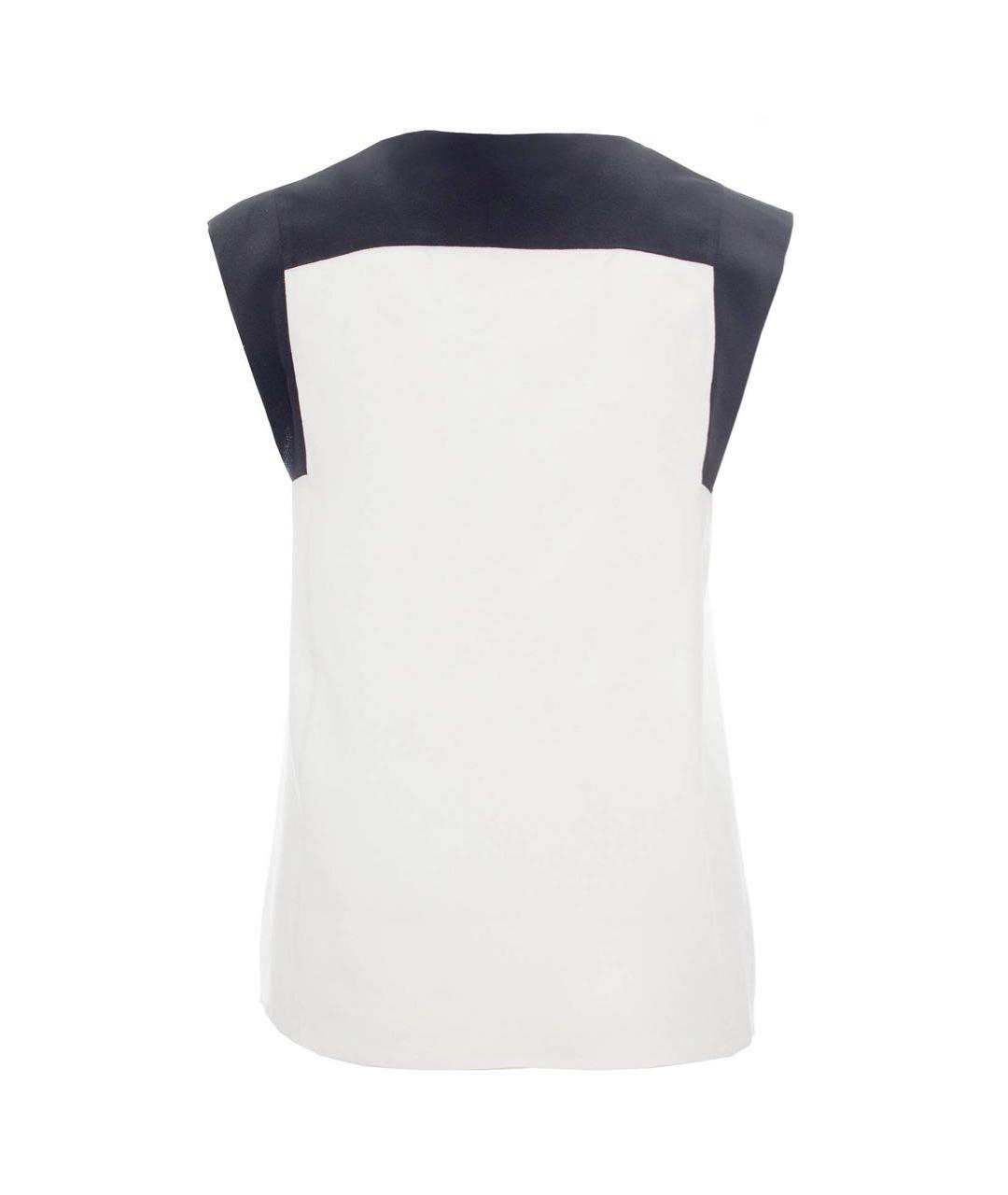 LIVIANA CONTI Белая шелковая футболка, фото 2