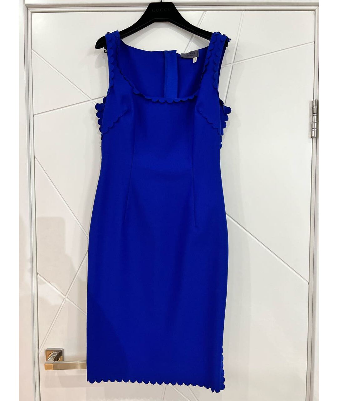 LANVIN Синее полиамидовое повседневное платье, фото 2