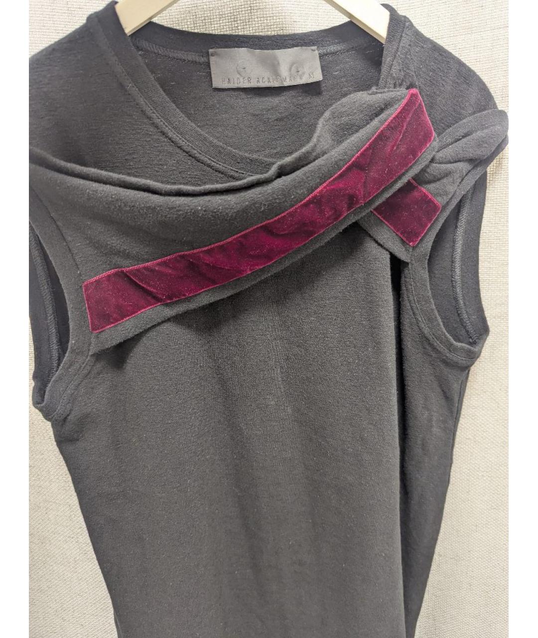 HAIDER ACKERMANN Черный хлопковый джемпер / свитер, фото 4