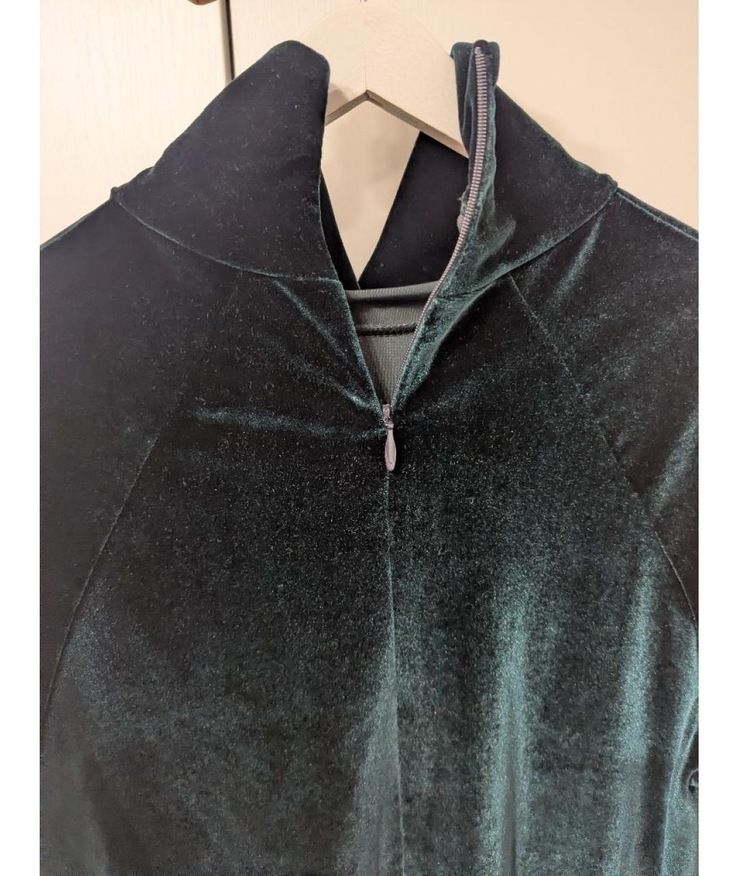 HAIDER ACKERMANN Зеленая велюровая водолазка, фото 4