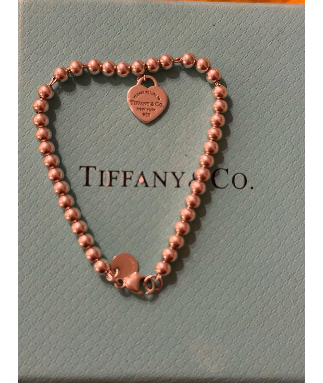 TIFFANY&CO Белый серебряный браслет, фото 5