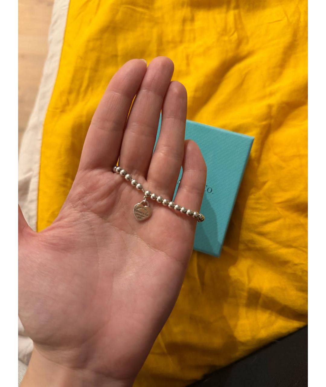 TIFFANY&CO Белый серебряный браслет, фото 3