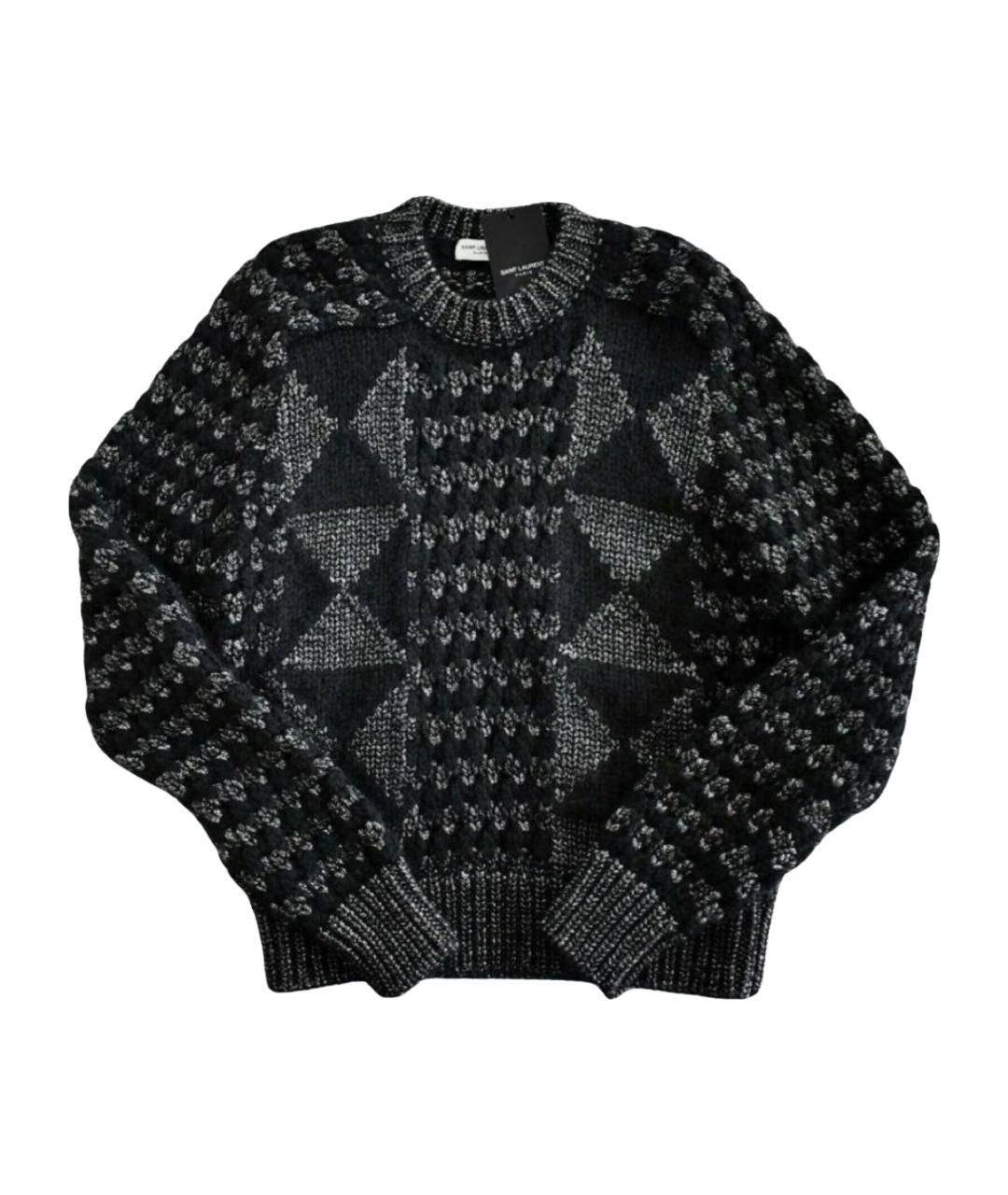 SAINT LAURENT Черный шерстяной джемпер / свитер, фото 1